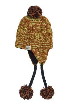 GIN - Fleece Lined Lambswool Hat Brown Space via KOMODO