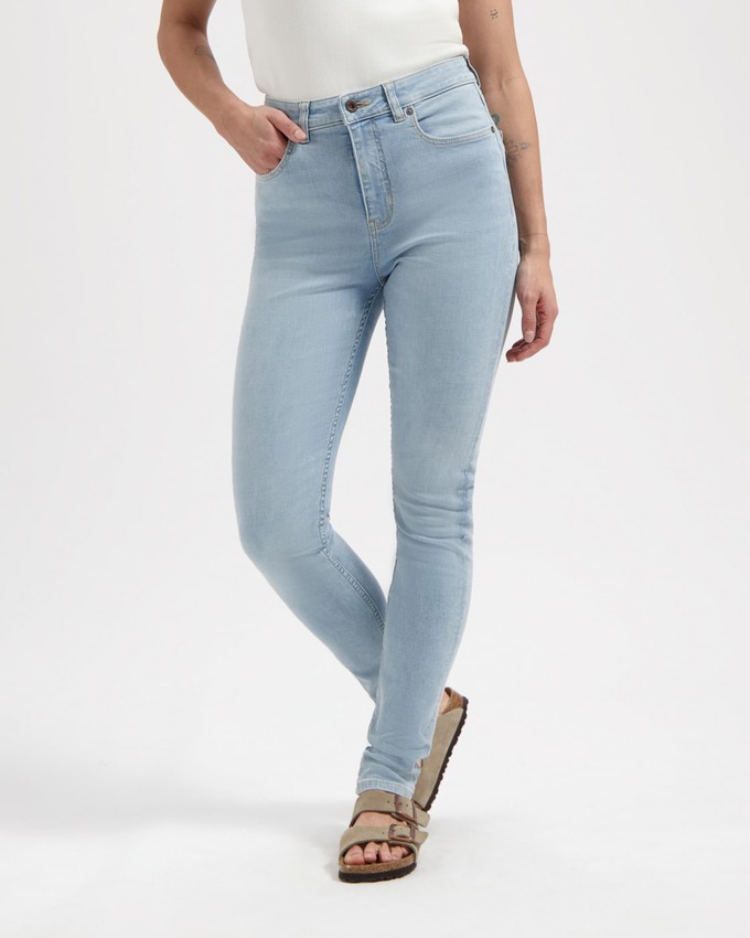 Carey High Rise Skinny Sky Blue from Kuyichi