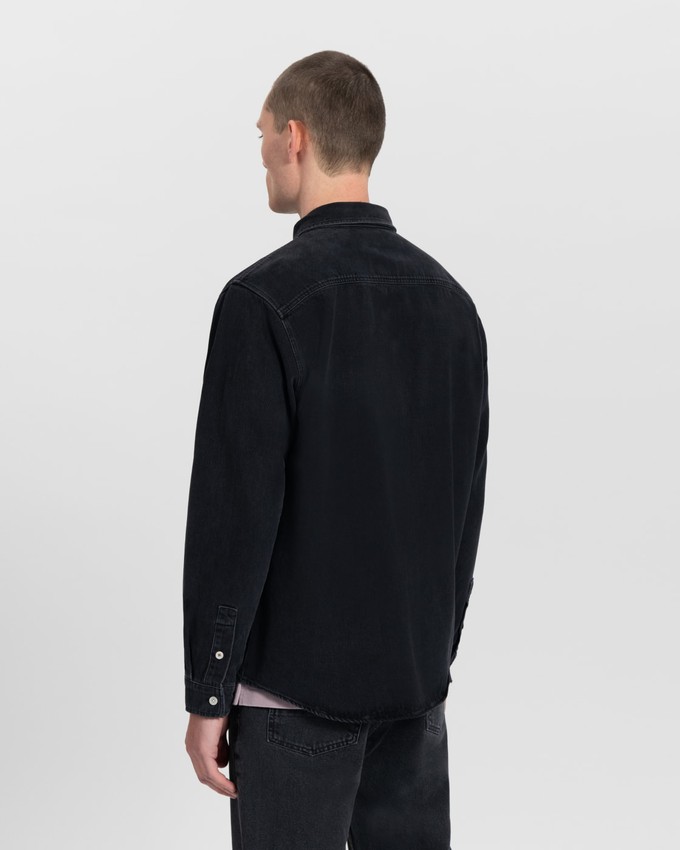 Sawyer Black Denim Shirt from Kuyichi