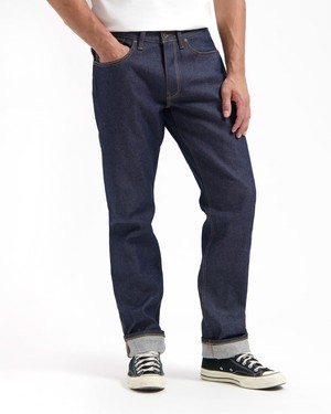 Scott Regular Orange Selvedge Recycled Dry from Kuyichi