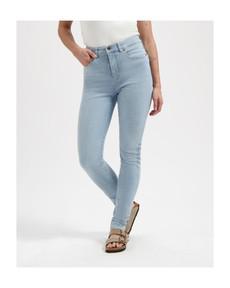 Carey High Rise Skinny Sky Blue via Kuyichi