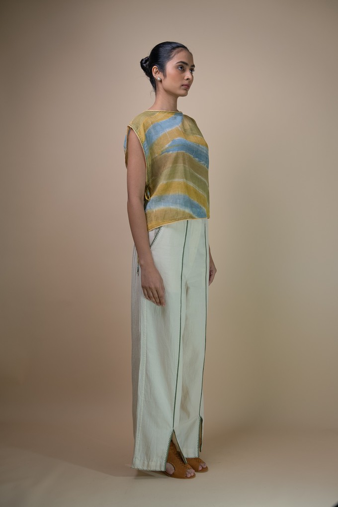 Meadows Handpainted Cropped Bib from Lafaani