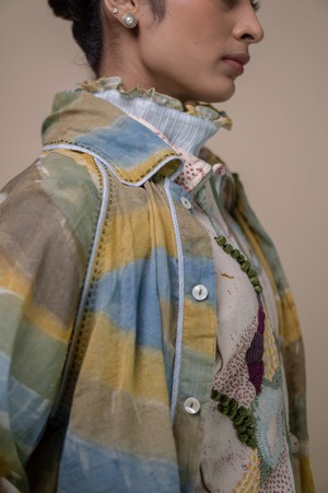 Meadows Unisex Hand Painted Trench from Lafaani