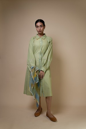 Meadows Embroidered Shirt Dress from Lafaani