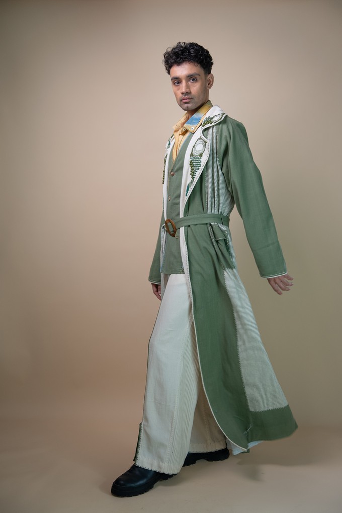 Meadows Unisex Colour Blocked Trench from Lafaani