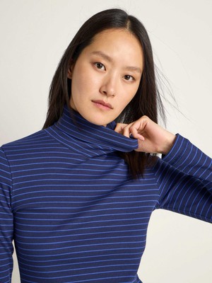 Striped turtleneck shirt (GOTS) from LANIUS