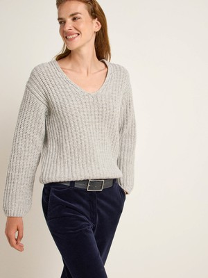 V-neck sweater (GOTS) from LANIUS