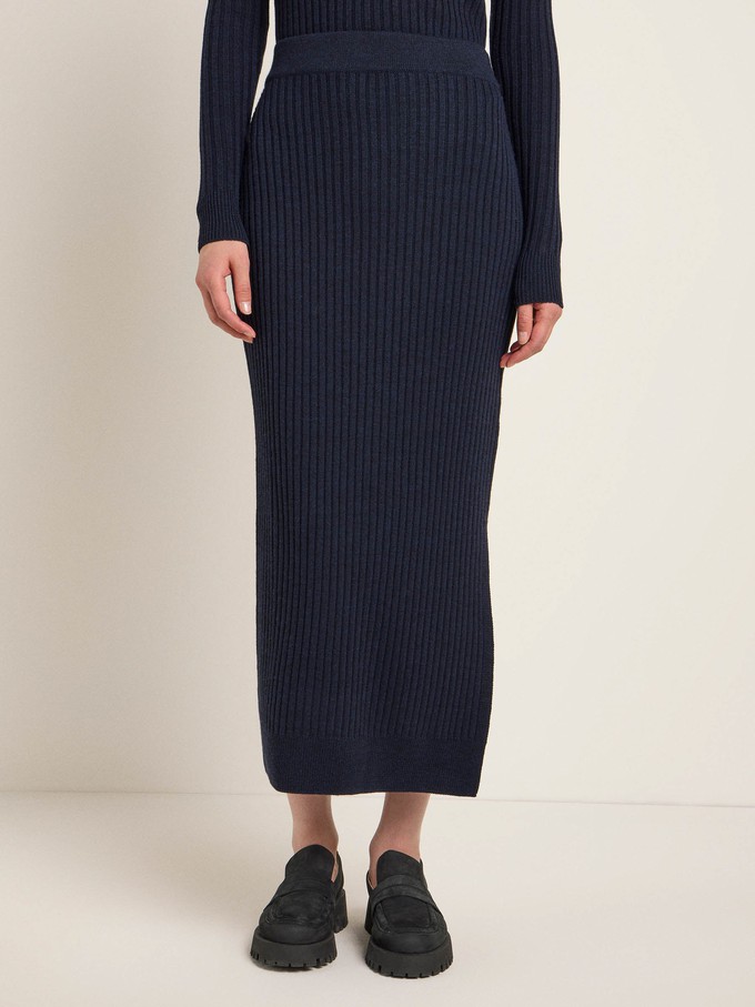 Ribbed knit skirt (GOTS) from LANIUS