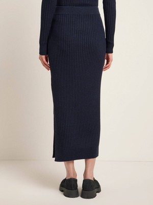 Rib knit skirt (GOTS) from LANIUS