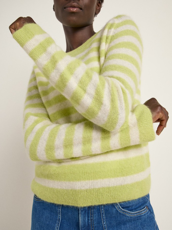 striped sweater made of alpaca wool from LANIUS