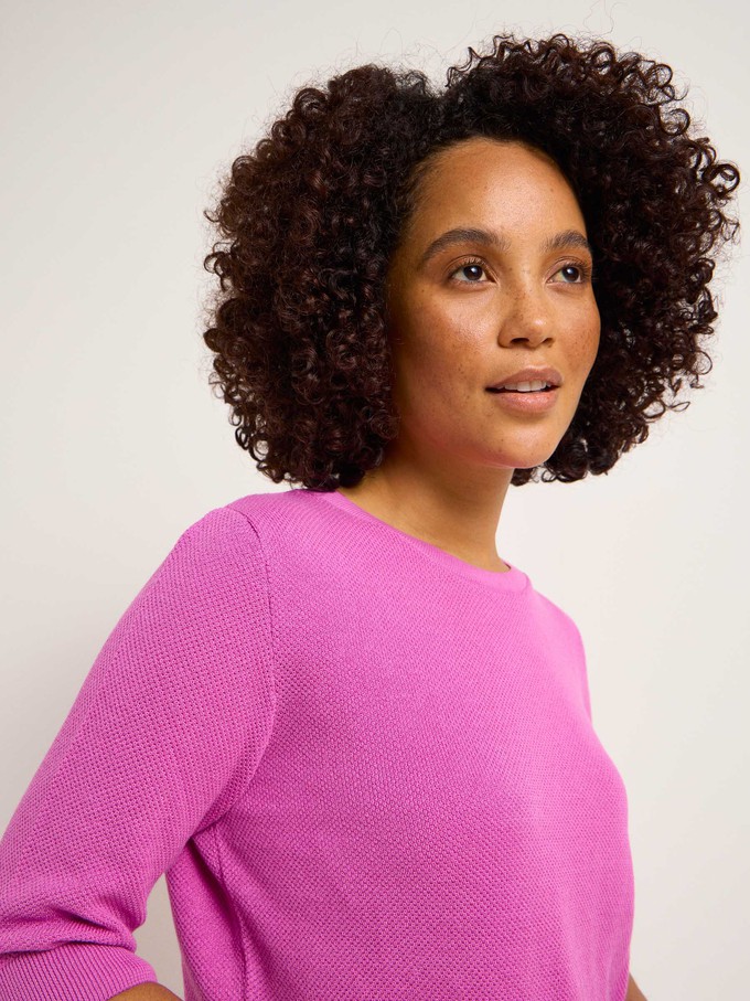 Structured half-sleeve sweater (GOTS) from LANIUS