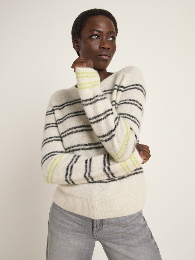 striped sweater made of alpaca wool from LANIUS