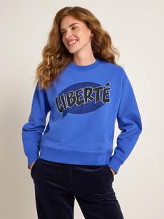 Statement sweatshirt "LIBERTÉ" (GOTS) via LANIUS