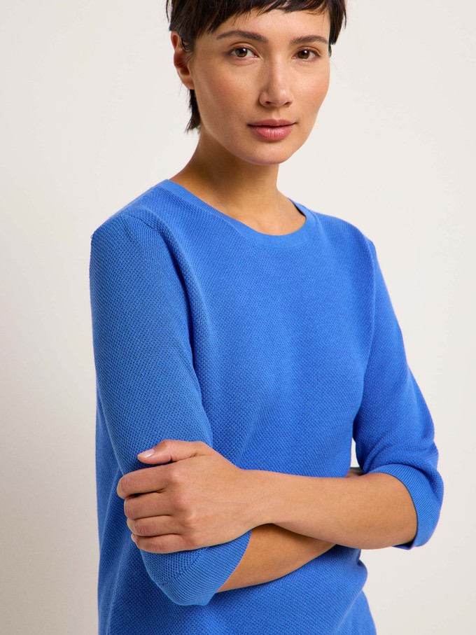 Structured half-sleeve sweater (GOTS) from LANIUS