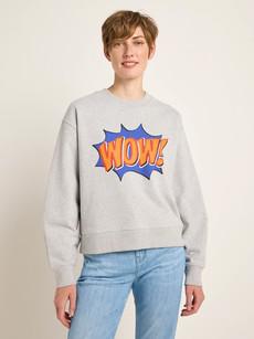 Statement sweatshirt "WOW" (GOTS) via LANIUS