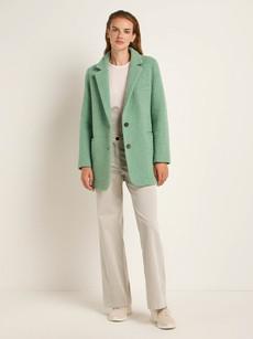 Boucle blazer coat (GOTS) via LANIUS