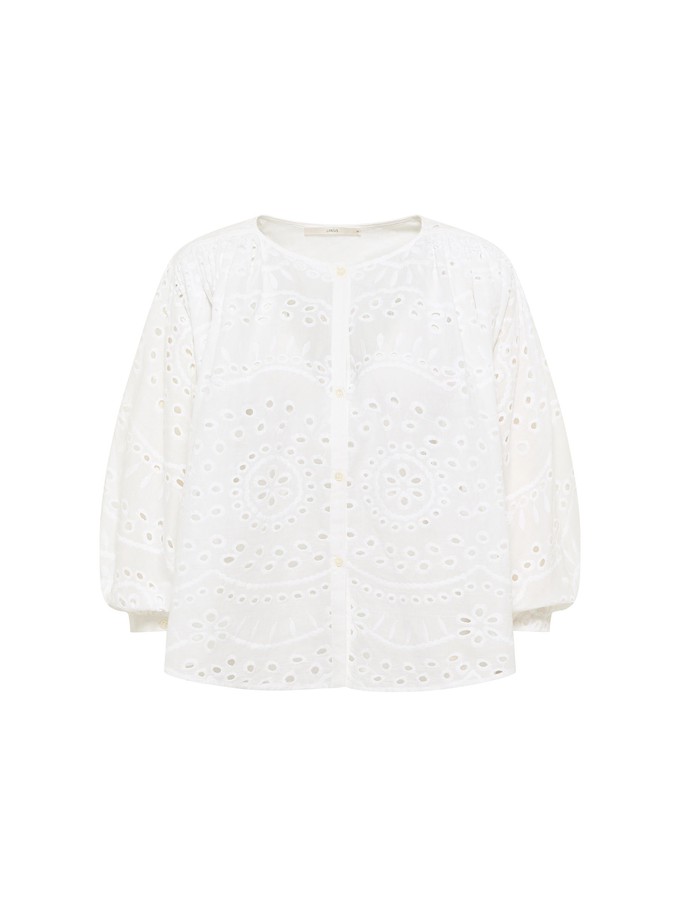 Embroidery Blouse (OCS) with Ruffles from LANIUS