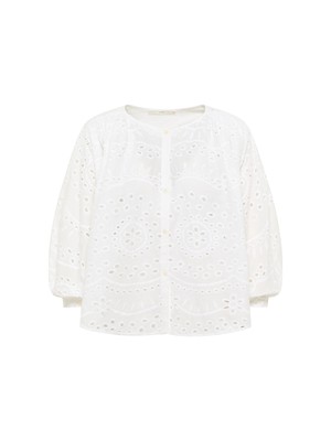 Embroidery Blouse (OCS) with Ruffles from LANIUS