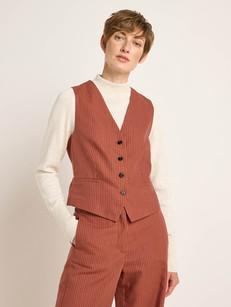 Pinstripe Vest (OCS) via LANIUS