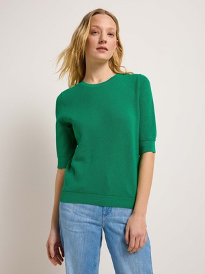 Structured half-sleeve sweater (GOTS) from LANIUS