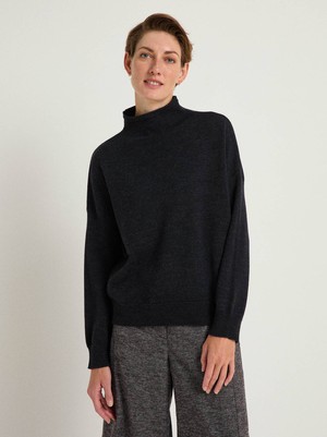 Stand-up collar sweater (GOTS) from LANIUS