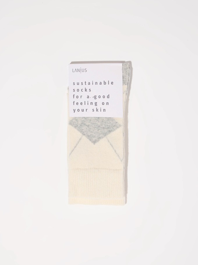 Socks with diamonds (GOTS) from LANIUS