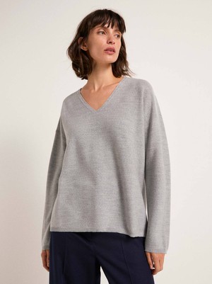 V-neck sweater (GOTS) from LANIUS