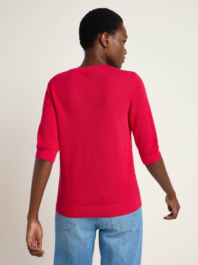 Textured half-arm jumper (GOTS) from LANIUS