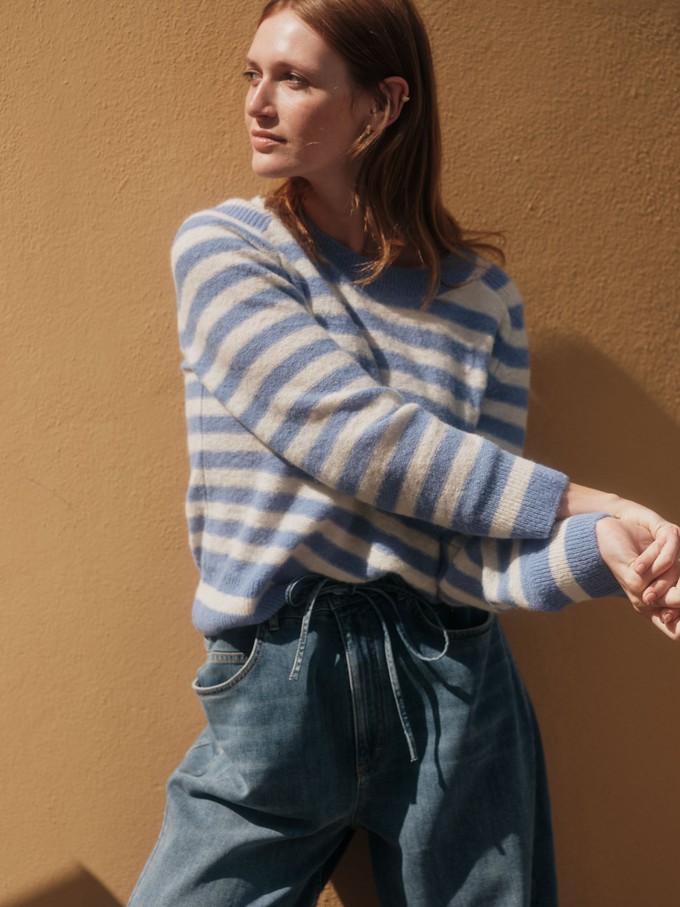 striped sweater made of alpaca wool from LANIUS