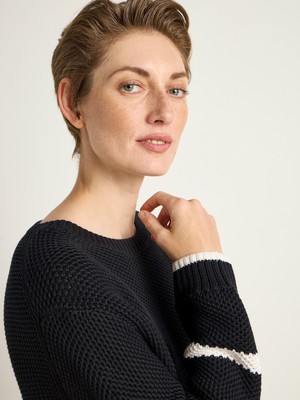 Block stripe sweater (GOTS) from LANIUS