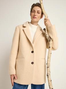 Boucle blazer coat (GOTS) via LANIUS