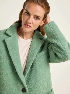 Boucle blazer coat (GOTS) via LANIUS