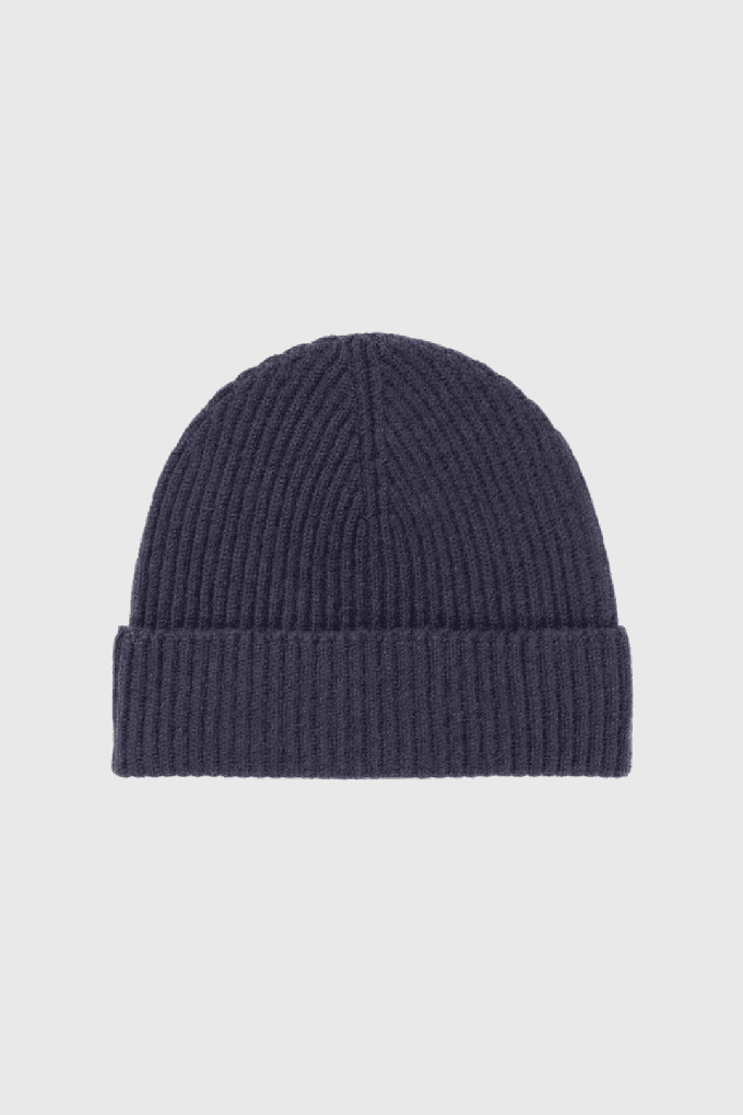 Women's Ribbed Scottish Cashmere Hat from Lavender Hill Clothing