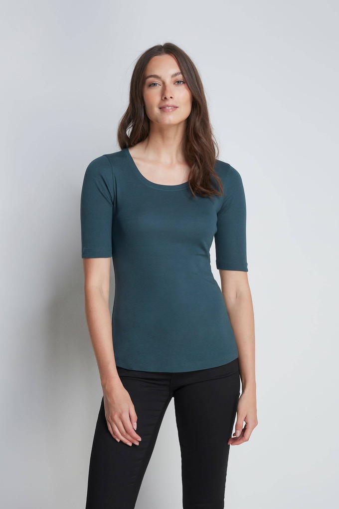 Half Sleeve Scoop Neck T-Shirt from Lavender Hill Clothing