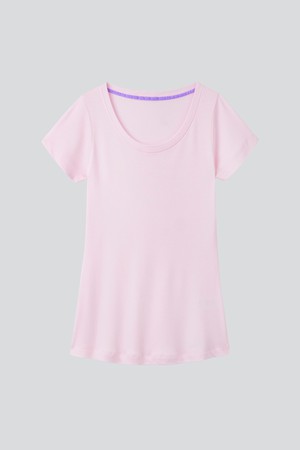 Scoop Neck Cotton Modal Blend T-shirt from Lavender Hill Clothing