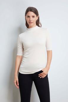 Mock Neck Micro Modal Top via Lavender Hill Clothing