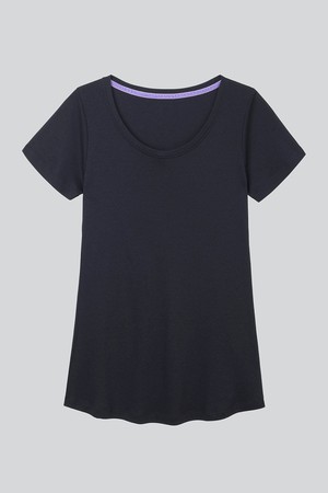 Scoop Neck Cotton Modal Blend T-shirt from Lavender Hill Clothing