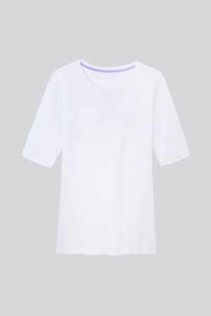 Half Sleeve Crew Neck Cotton Modal Blend T-shirt from Lavender Hill Clothing
