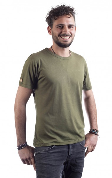 Fairwear Bambus Basic Shirt Men Moss Green from Life-Tree