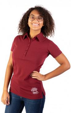 LT-Function Bioactive Polo Burgundy Women via Life-Tree