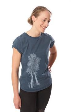 Fairwear Organic Shirt Women Stone Washed Blue Birke via Life-Tree