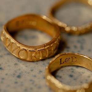 Worthy Affirmation Stacking Ring from Loft & Daughter