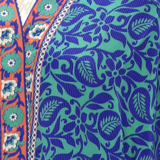 If Saris Could Talk Maxi Kimono- Zanzibar Border from Loft & Daughter