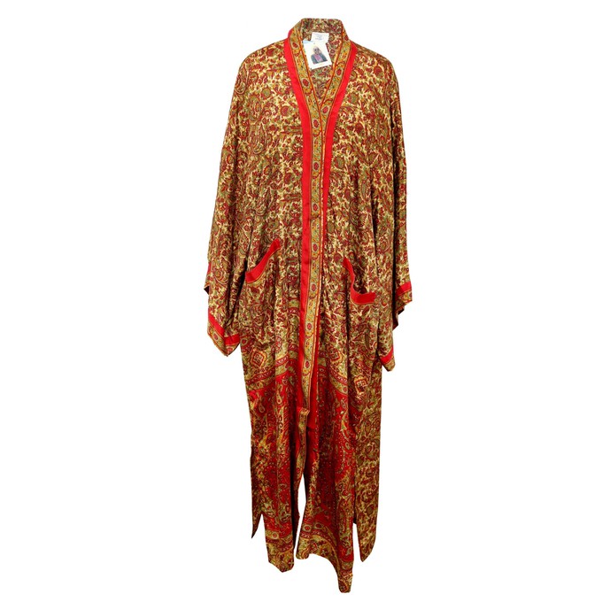 If Saris Could Talk Maxi Kimono- Raj Mahal from Loft & Daughter