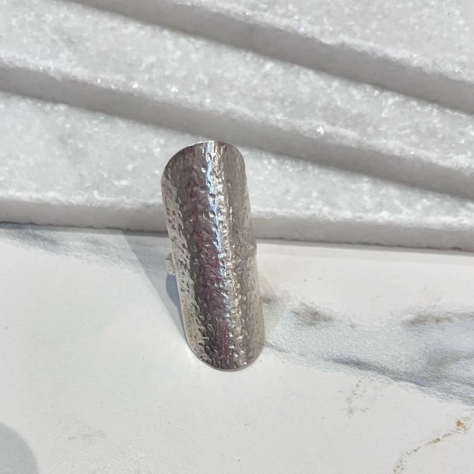 Hammered Anjuna Ring Silver Prototype -Outlet from Loft & Daughter