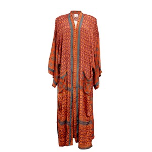 If Saris Could Talk Maxi Kimono- Canyon Spice from Loft & Daughter