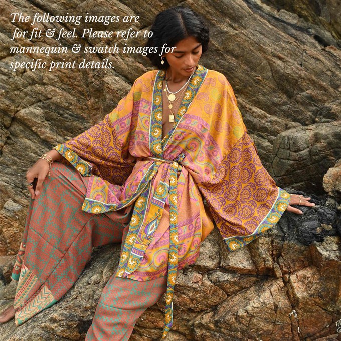 If Saris Could Talk Kimono- Daisy Pop from Loft & Daughter