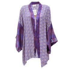 If Saris Could Talk Kimono- Purple Prism via Loft & Daughter