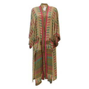 If Saris Could Talk Maxi Kimono- Paisley Pop from Loft & Daughter