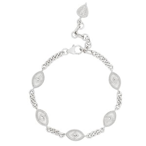 Evil Eye Bracelet Silver from Loft & Daughter